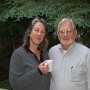 Westminster Woods Camp Executive Director Sheila Denton, with David McCreath (who is on Westminster's board).
