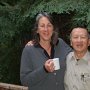 Sheila with Leland Wong, work trip leader.