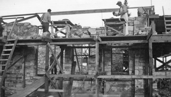 015.jpg - Stone Masons at work, 1946