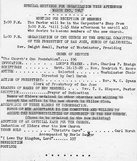 025.jpg - Program for organizing meeting, March 2, 1947