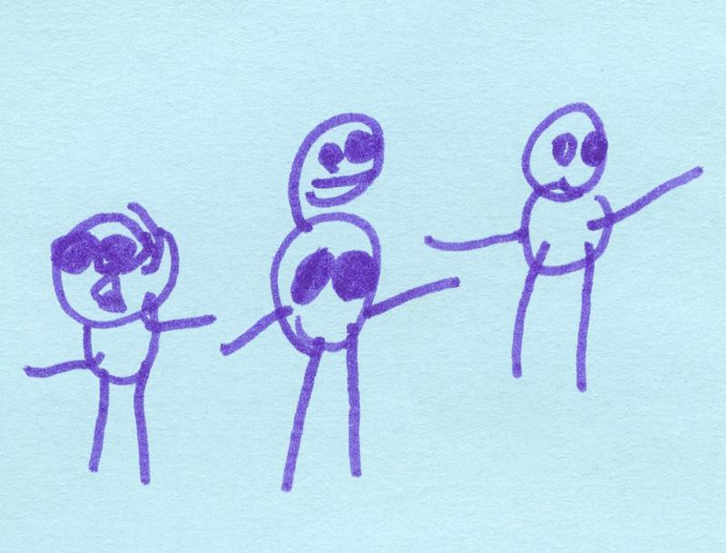 1.jpg - "This is a picture of me and my mom and my dad and we're singing in church."