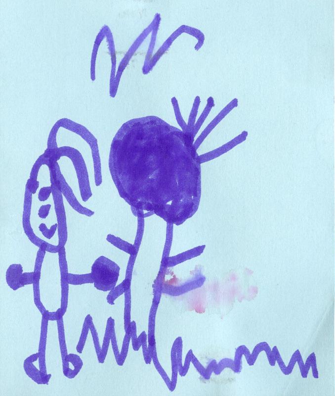 5.jpg - "This tree is at Stone Church and I can climb up high.  Going to Sunday School is important to me."
