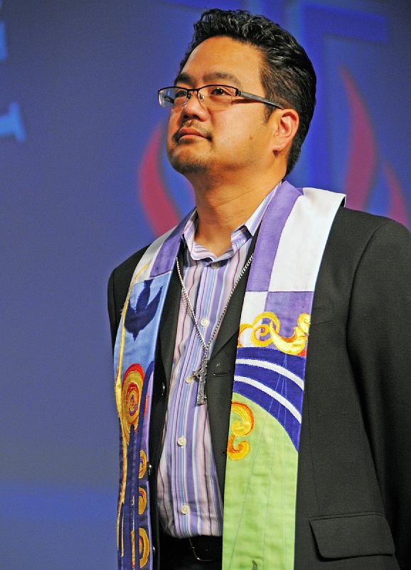 168.jpg - The Rev. Bruce ReyesChow was elected moderator of the 218th General Assembly. Photo by Joseph Williams