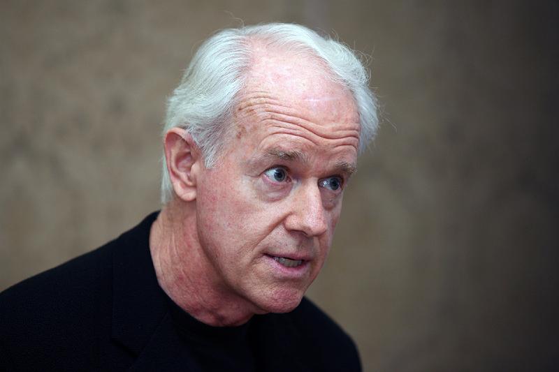 248.jpg - Actor, author and human rights activist Mike Farrell spoke at the General Assembly Media luncheon on Sunday. Farrell is known for his television work on M*A*S*H and Providence and is the author of  Just Call Me Mike . Photo by Danny Bolin