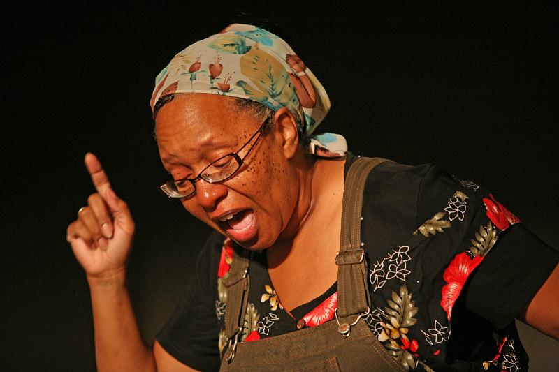 270.jpg - Latricia Huston performed in  The Name of the Rain , a drama about survival and hope in the wake of Hurricane Katrina, presented by South Louisiana Presbyterys Project Homecoming. Photo by Danny Bolin