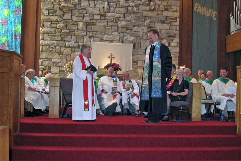 IMG_0697.jpg - The Rev. Marge Palmer (Moderator of the Presbytery of San Jose) and the Rev. Ken Henry.