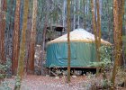 DSC 0086  One of the yurts on the hill near the water tanks.
