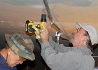 DSC 0103  Leland and Steve continue fastening the sheetrock.