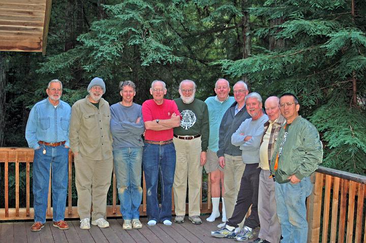 DSC_0099.JPG - The gang poses for a final photo.  L-R: David McCreath, Bill Lakatos, Gabriel Faber, Art Holtz, Rod Thorn, Lawrence Summers, Gary Weiss, Michael Donald, Bruce Raby and Leland Wong.  Bill Palmer also participated, but is not in the photo.