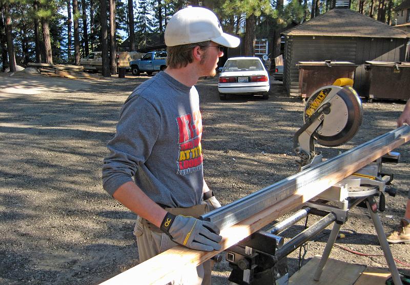 316.jpg - Gordon is ready to help with attaching the door track to its framing piece.