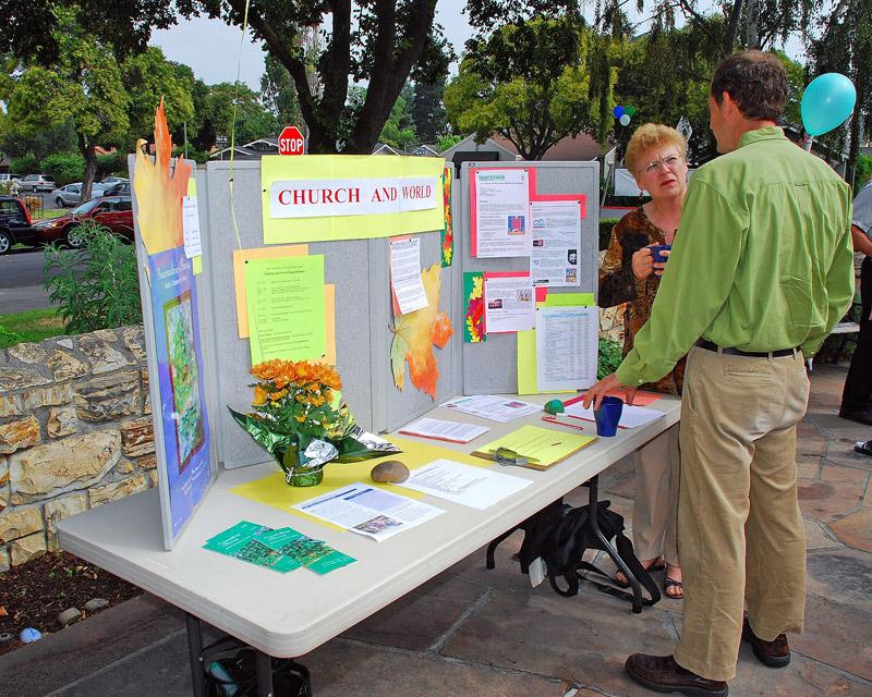 94.jpg - The Church and World Committee displays some of its many activities.