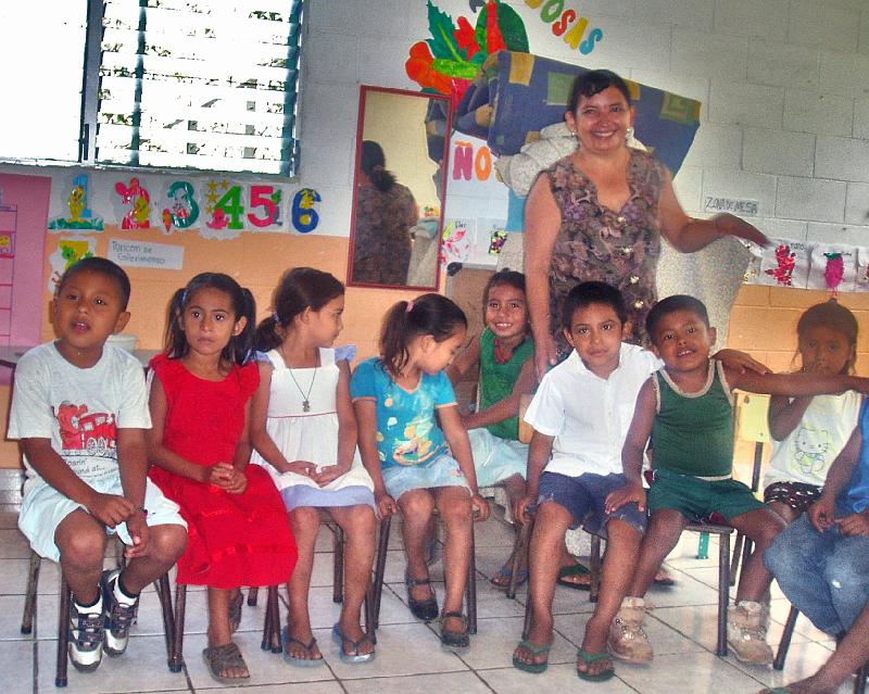 A114.jpg - Ana Josefa is both a dedicated director and teacher in the COO preschool.