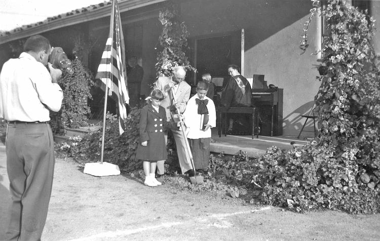 03.jpg - Scene at the Groundbreaking Ceremony, Oct 3, 1954.