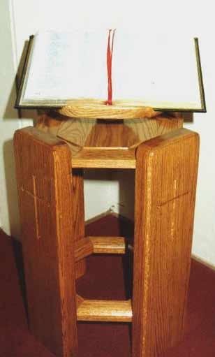 New Bible stand