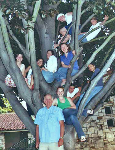Youth Group in Tree