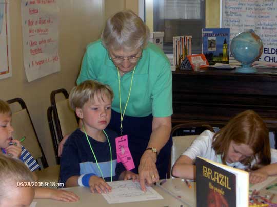 Jan Kieffer with kids
